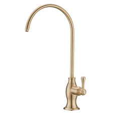 Brushed Gold Drinking Water Faucet, Non-Air Gap Solid Brass Kitchen Water Fil...