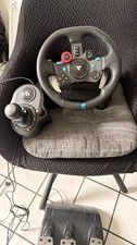 Logitech Rennlenkrad verkabelt mit Schalthebe...
