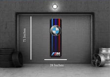 BMW M Vertical Banner 24x71 Inches – Premium Garage Wall Decor for Car Enthusias
