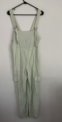 BDG Urban Outfitter Tilly Linen Blend Utility Overall Jumpsuit Sleeveless Small