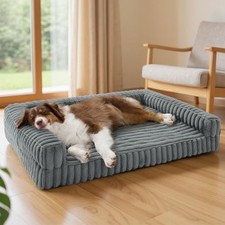 Orthopedic Dog Beds Large Sized Dog, Waterproof 35.0"L x 25.0"W x 7"Th Grey