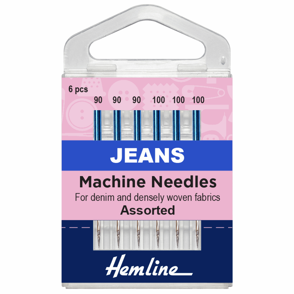 Hemline Sewing Machine Needles: Jeans: Heavy Mixed - 6pk - Image 2