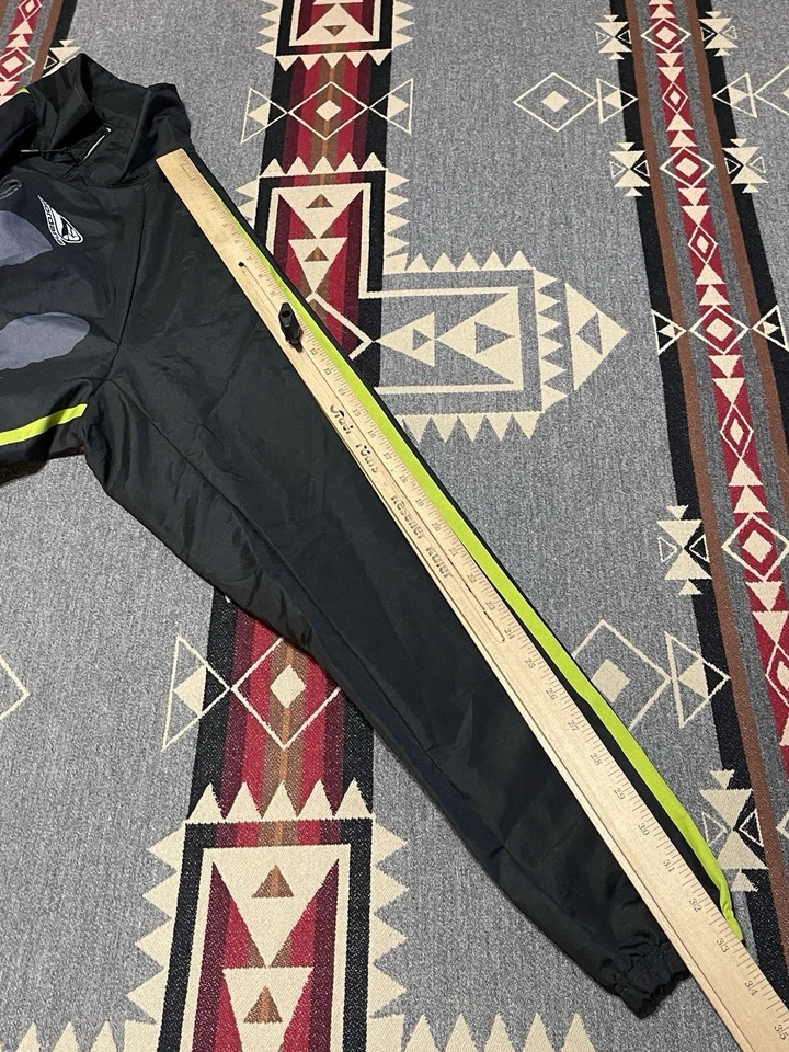 Giordana Kris Wine Cycling Jacket Large Black Hi-Vis Reflective T35 - Image 4 of 4