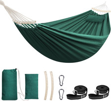 Cotton Hammock Holds up to 660Lbs Fabric Hammock 8.9X4.9Ft Soft Portable Tree Ha
