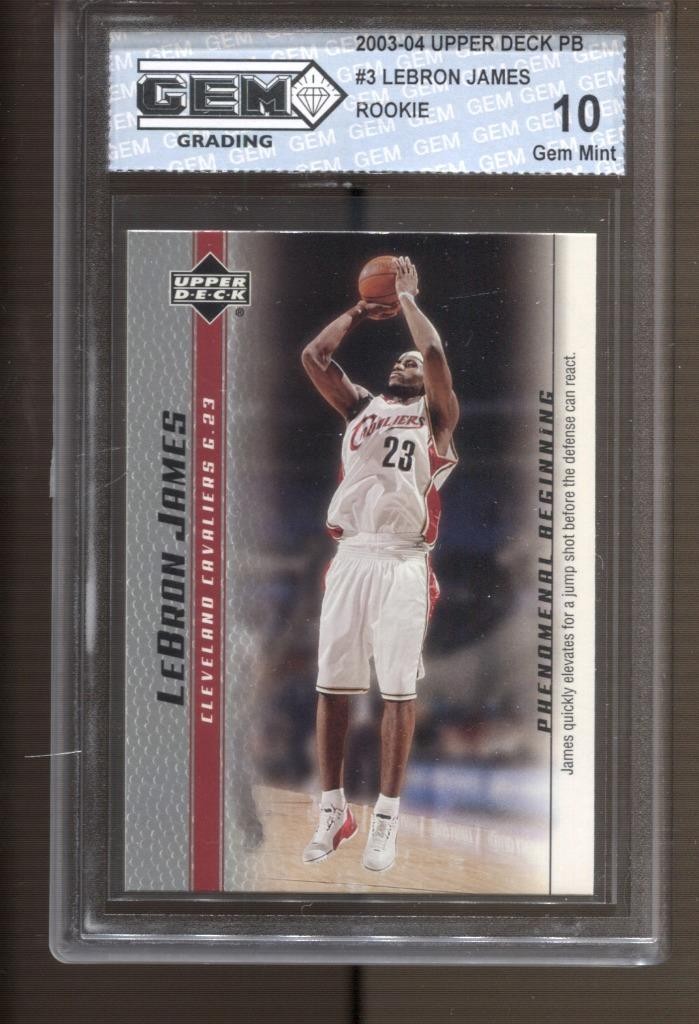 2003-04 Lebron James UD Phenomenal Beginning #3 Gem Mint 10 RC LA Lakers