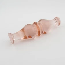 Antique Soft Pink Glass Kniferest, Knife Rest