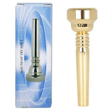 OriGlam Trumpet Mouthpiece 17C Brass Gold Plated Replacement Part...