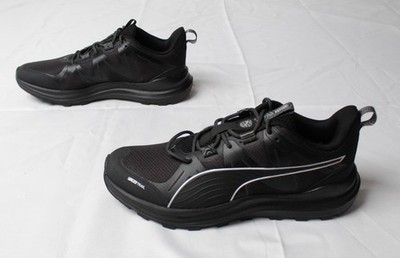 PUMA Men's Lace Up Reflect Lite Trail Sneakers JL3 Black Size US:11 UK:10