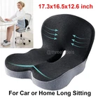 Memory Foam Seat Cushion Lumbar Support Ergonomic Back Support for Car Office US