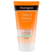 Neutrogena Clear  Defend Facial Scrub 150 ml