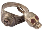 Ring Skull Death head Gothic brutal WWI Goth WW1 Soldier's amulet gift Military