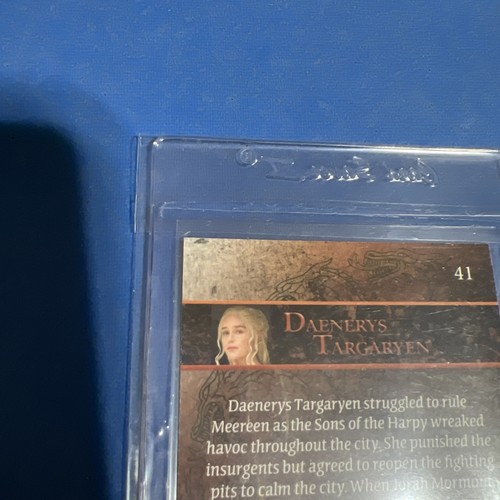GAME OF THRONES SEASON 5 GOLD PARALLEL BASE INSERT 41 DAENERYS TARGARYEN #’d/150 - Picture 12 of 12