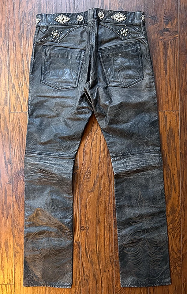 Jeans de cuero RRL de 5 bolsillos (cuentas + punto de bota) Foto 2 de 4