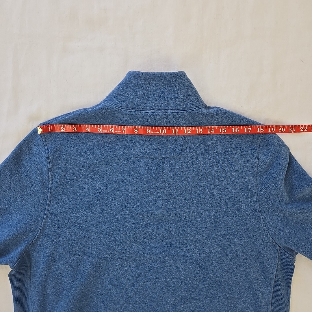 Mack Weldon Ace Half Zip Pullover Ice Storm Heather Blue Men's XL 1/4 Zip