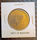 1971-D Kennedy Half Dollar Denver Mint 50¢ US Coin Circulated Holder — photo 1