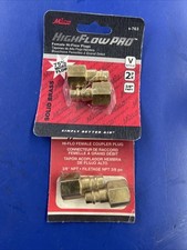 4 Milton s-763-1 HI-Flo V-Style 3/8" FNPT Steel Plug QTY OF 2 2PACK CARDS