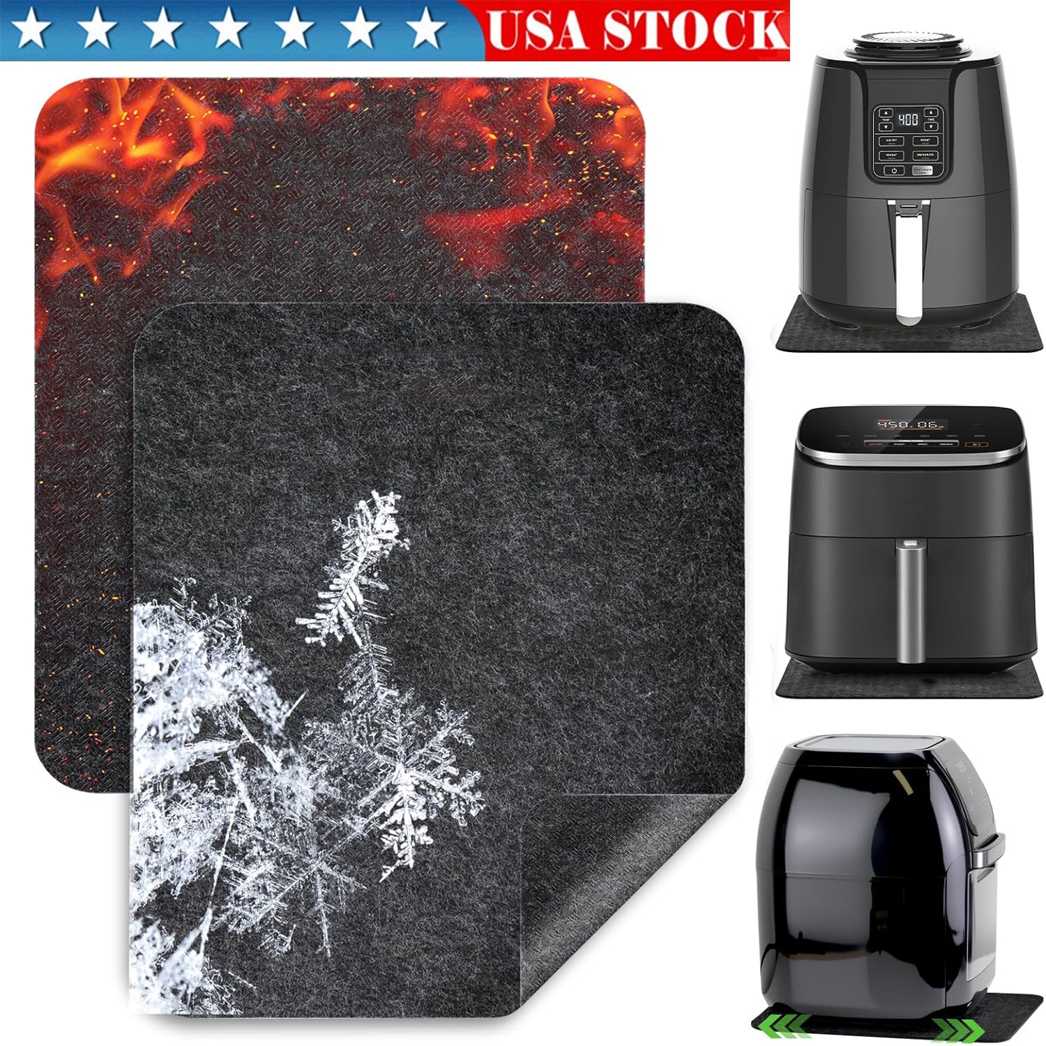 2pcs Heat Resistant Mat for Countertop, Hot Pads for Kitchen Protector Resistant
