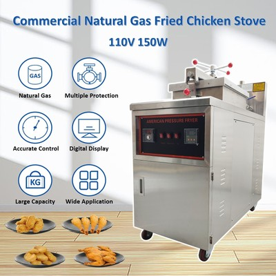 #ad 110V Commercial Natural Gas Fried Chicken Stove CNC High Pressure Fried Chicken $2173.00