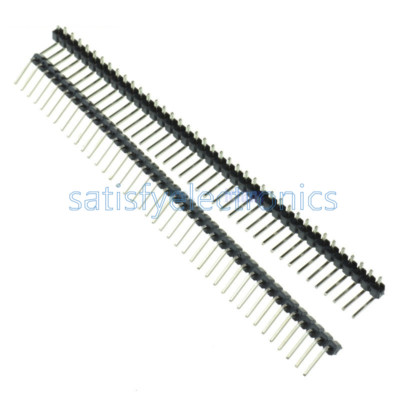 30Pcs 40Pin 2.54mm Single Row Right Angle Pin Header Strip For Arduino kit NEW