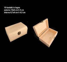 10 bauletti portagioie legno per decorare scatola bomboniera regalo incisione