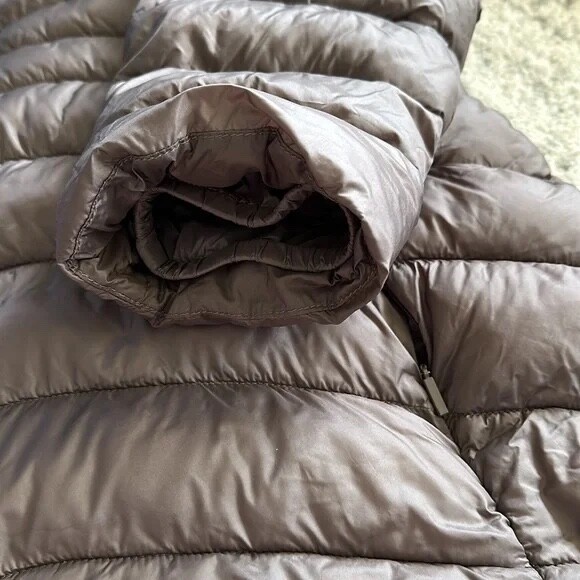 Bernardo hooded packable down jacket brown 2XL - image 5