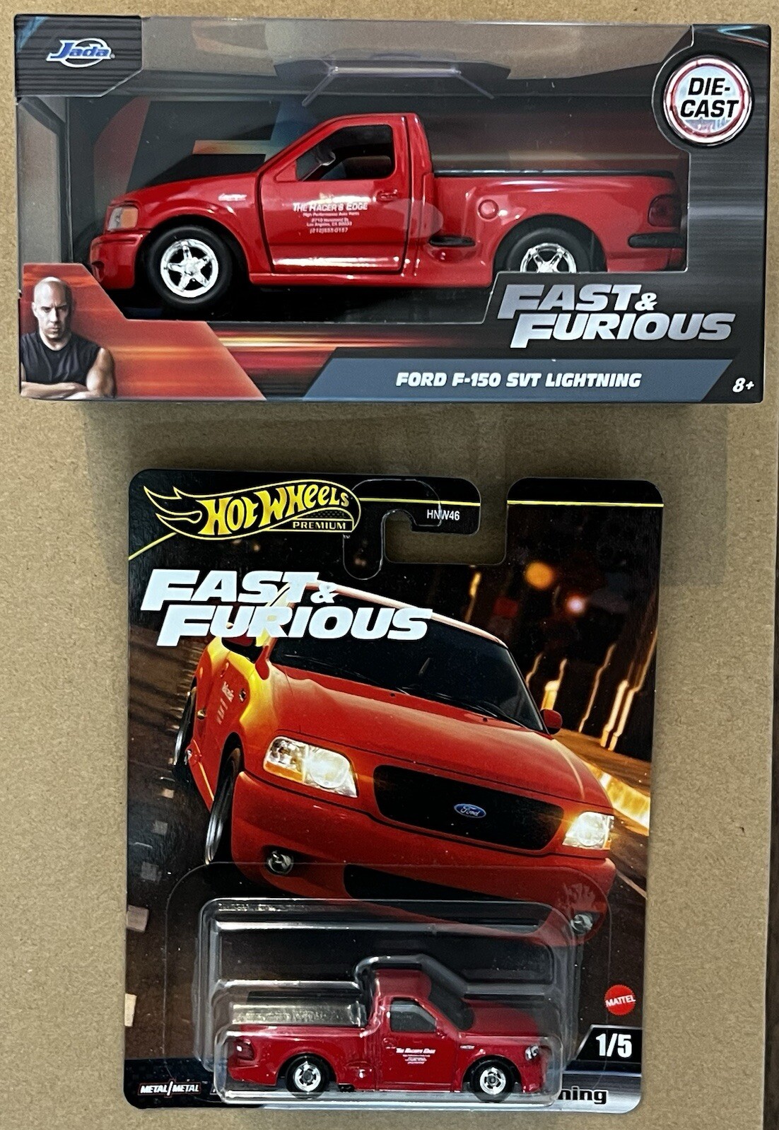 Hot Wheels Fast & Furious Ford F150 Lightning SVT 1:64 & 1:24 Diecast by Jada