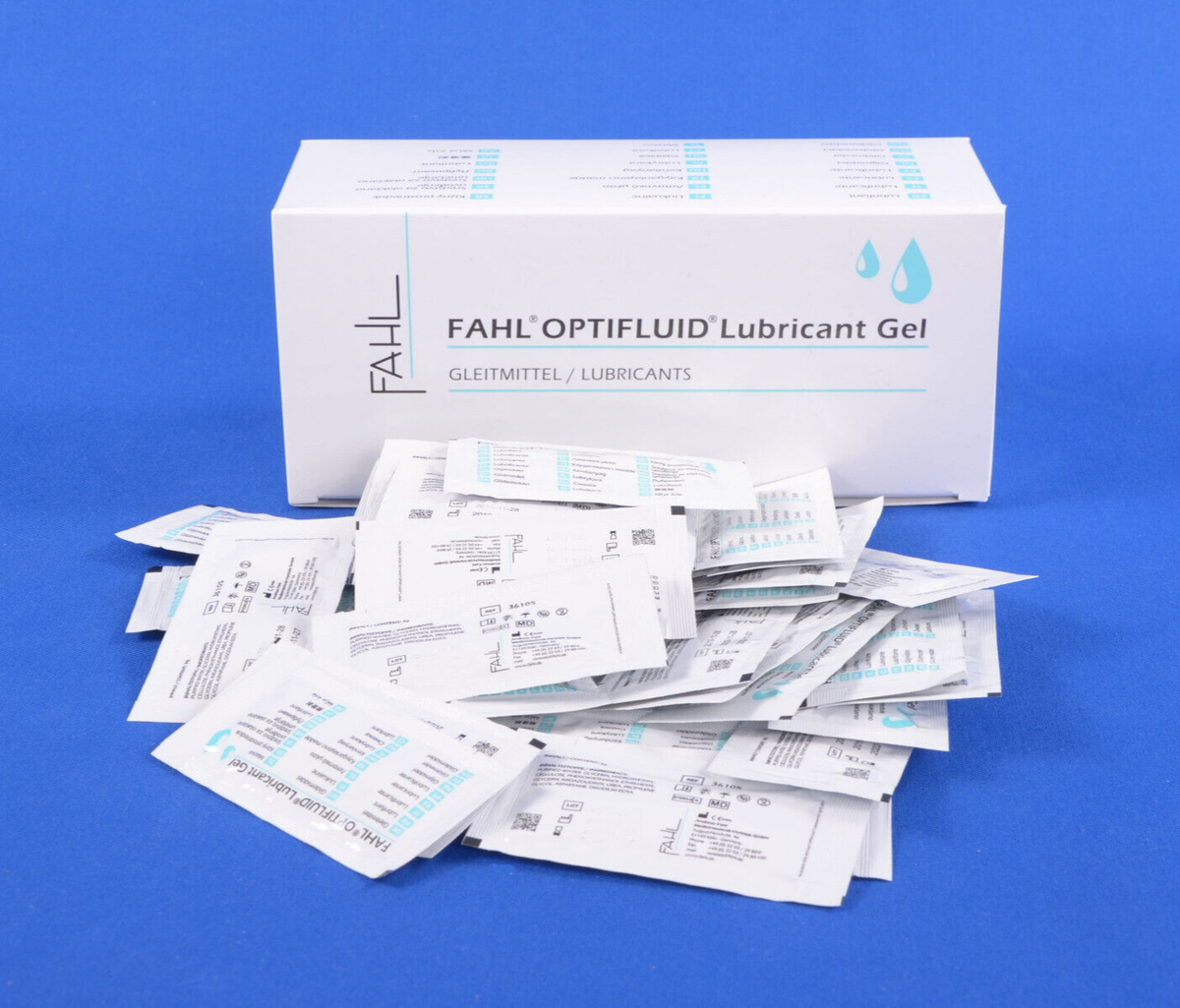 100x Fahl Optifluid Lubricant Gel 3 g Gleitmittel Tracheal-Kanülen PZN  16568151