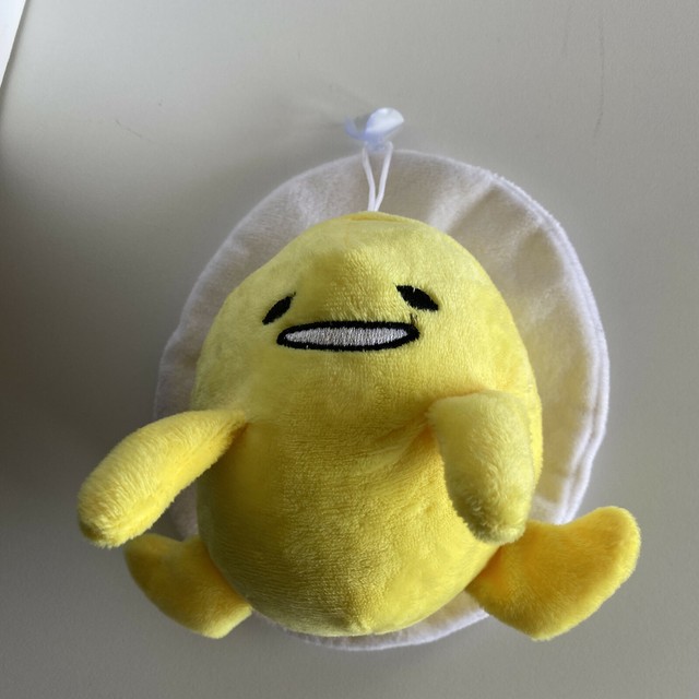 Sanrio GUDETAMA Lazy Egg Yolk Plush Japan Stuffed Toy Hanging Suction