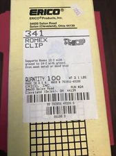 Caddy Erico 341 ROMEX Clips for Romex to Metal or Wood studs 100 piece box