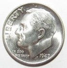 1947 S Roosevelt Dime CH BU (P143)