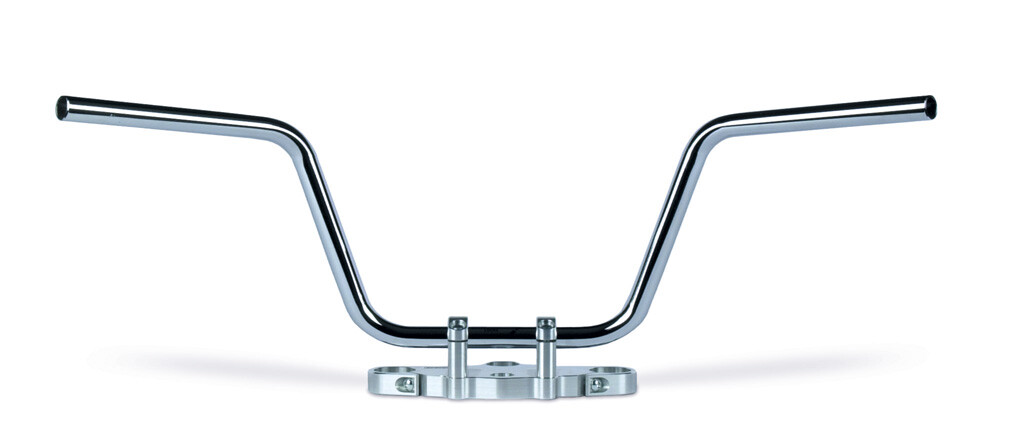 Guidon 22mm acier brillant idéal pour balades et trajets urbains