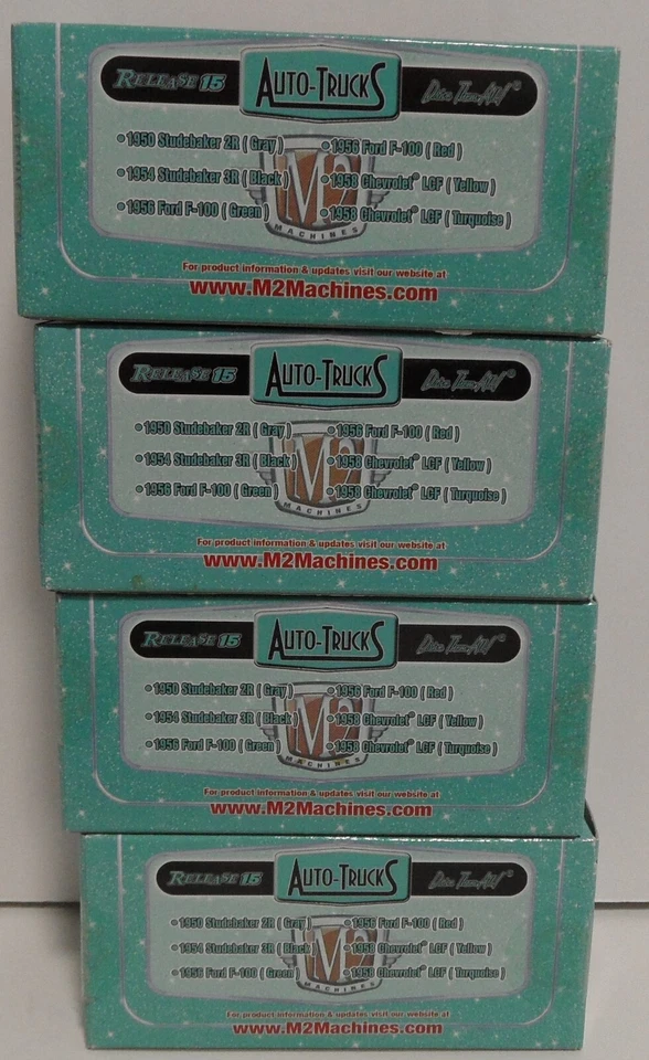 2010 Castline M2 Machines-Auto-Trucks R15 1:64 Die-Cast Toy Trucks 4 Piece Set - Image 3 of 4