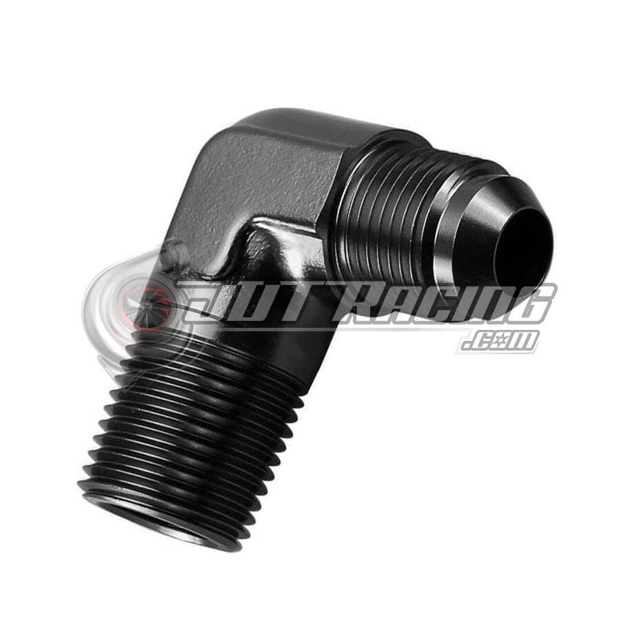 LokoCar 3AN To 1/8" NPT Male 90 Degree Fitting Union Aluminum - Foto 12