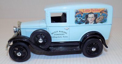 Spec Cast 1992 Ford Model A LITTLE DEBBIES McKee Baking Company Coin Bank #2503