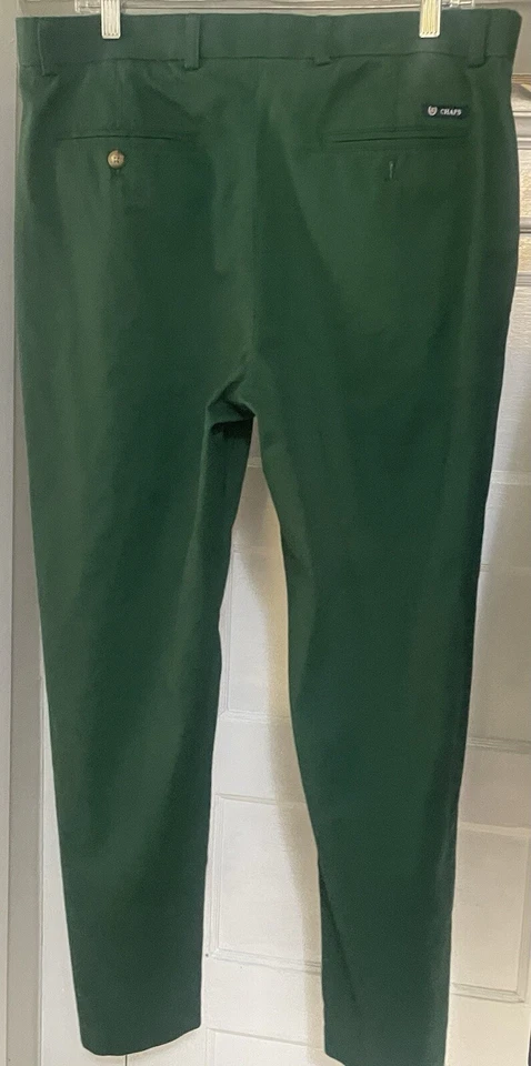 CHAPS Men’s Green Flat Front Chino Pants 36X30 - Image 4 of 4