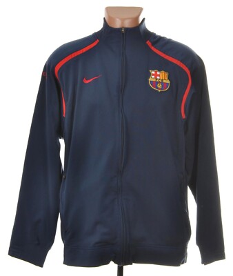 BARCELONA SPAIN 2004/2005 TRAINING FOOTBALL JACKET JERSEY NIKE