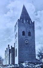Hobro Kirke (Church), Hobro, Denmark, Magic Lantern Glass Slide