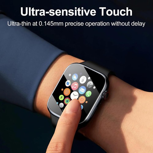 2 Pcs pour Apple Watch Series 10 Soft TPU Protecteur d'écran avec Kit d'installation - Photo 5 sur 6