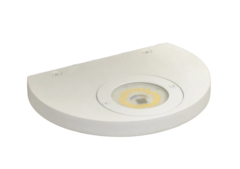 Lampada Parete Applique ICONE ALBA LED Bianco/Alluminio 15 cm, fotografia 3 di 7