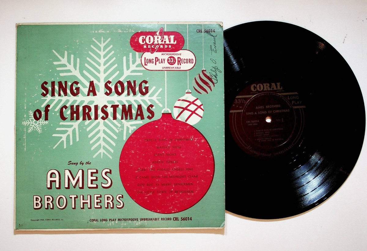 リリパットレーン21☆SING A SONG OF CHRISTMAS 1950 Ames Brothers Sing A Song of Christmas 10-Inch 33RPM Vinyl LP