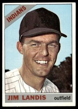 1966 Topps Jim Landis Cleveland Indians #128