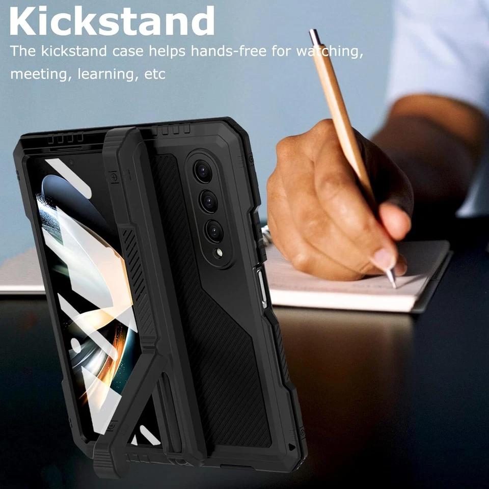 Fr Samsung Galaxy Z Fold 7/6/5/4 Heavy Duty Shockproof Full Body Case Pen Stylus - Image 4 of 4