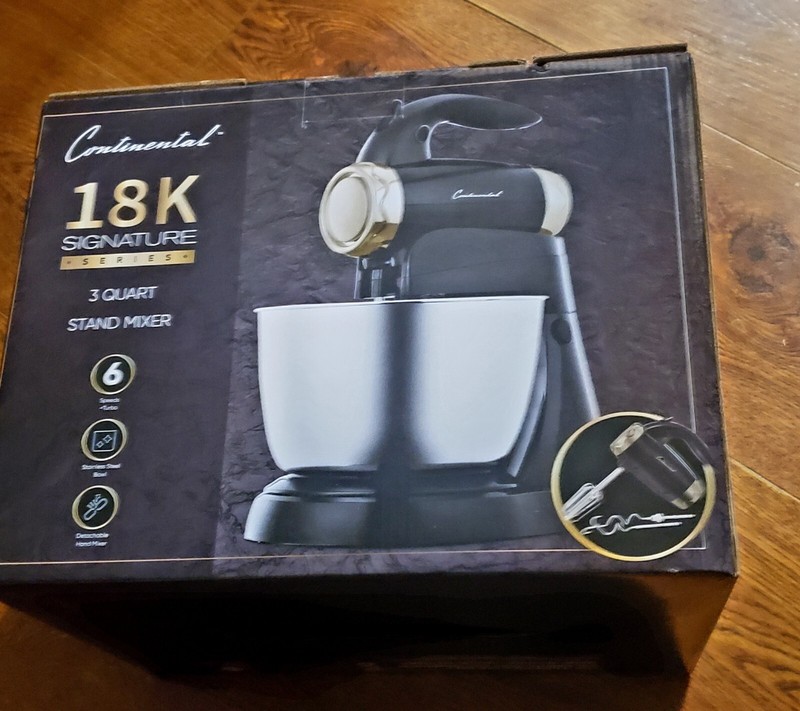 Continental 18K Signature Series Stand Mixer 3 quart detachable 6 speeds + turbo