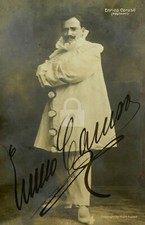 Enrico Caruso 2 -- Copia cartolina fotografica d'epoca firmata