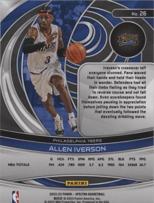 ALLEN IVERSON SPECTRA PSA10 ジャージナンバー Allen Iverson Spectra Psa10 Jersey Number rare limited | eBay