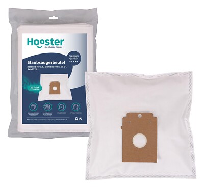 Staubsaugerbeutel für Bosch BSN 0001 bis 9999 Big Bag 3L - 20 Stück Hooster