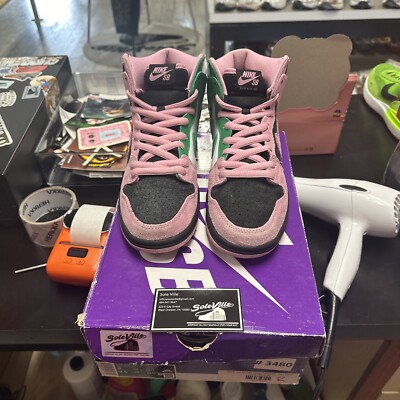 Size 8 - Nike Dunk Pro Premium SB High Invert Celtics 194497745411