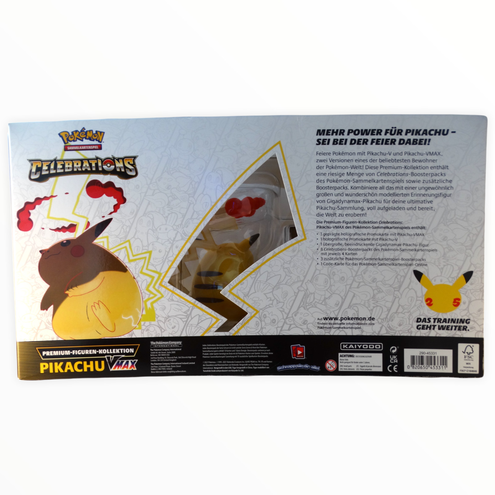 Thumbnail - Pokemon 25th Celebrations Pikachu Vmax Premium Figur Kollektion