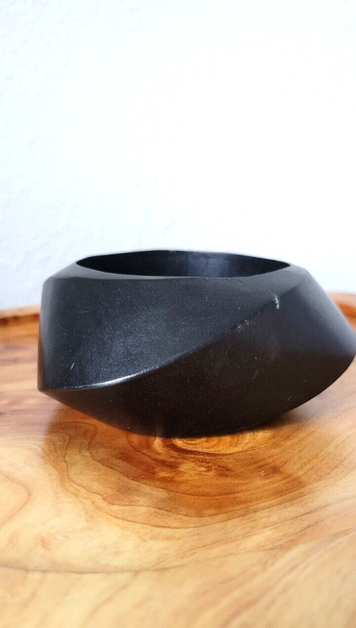 Vtg Signed Kenneth Jay Lane  Wooden Bangle Bracel… - image 5