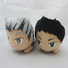 Kotaro Bokuto and Keiji Akaashi Flying Receive Plush Doll set Haikyuu Banpresto